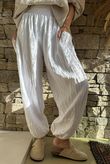 Basso Shirring Balloon Pant White